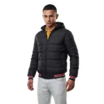 Chaqueta acolchada unicolor caballero