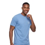 Camisa bordada clásica en algodón licrado
